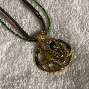 Green beaded necklace